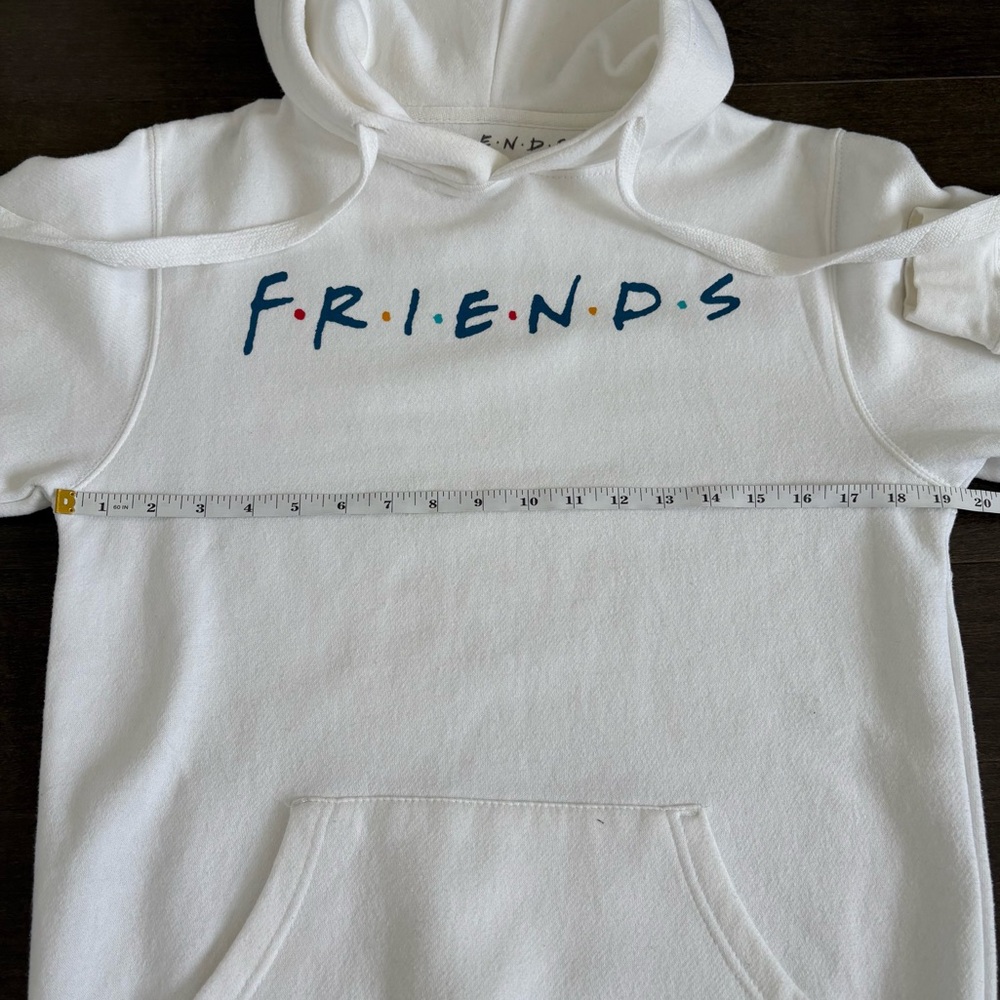 White Friends TV Show Logo Pullover Hoodie Sweatshirt
Oversized - Picture 5 of 6